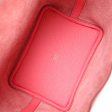 Hermes Picotin Lock 18 Rose Azalee Clemence Palladium Hardware