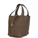 Hermes Picotin Lock 18 Etoupe Clemence Gold Hardware