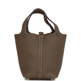 Hermes Picotin Lock 18 Etoupe Clemence Gold Hardware