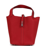 Hermes Picotin Lock 22 Rouge Piment Maurice Palladium Hardware
