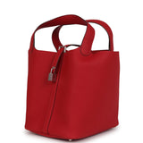 Hermes Picotin Lock 22 Rouge Piment Maurice Palladium Hardware