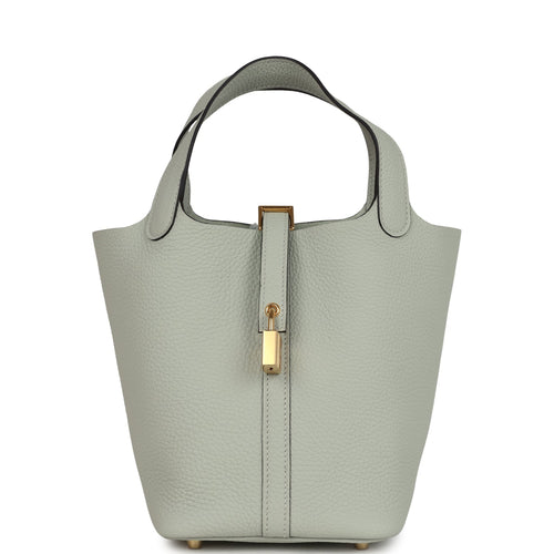 Hermes Picotin Lock 18 Gris Neve Clemence Gold Hardware