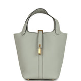 Hermes Picotin Lock 18 Gris Neve Clemence Gold Hardware