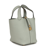 Hermes Picotin Lock 18 Gris Neve Clemence Gold Hardware