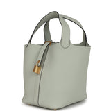 Hermes Picotin Lock 18 Gris Neve Clemence Gold Hardware
