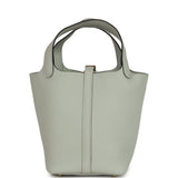 Hermes Picotin Lock 18 Gris Neve Clemence Gold Hardware