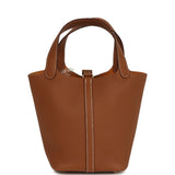 Hermes Picotin Lock 18 Gold Clemence Gold Hardware