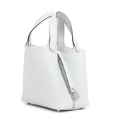 Hermes Picotin Lock 18 Bleu Pale Clemence Palladium Hardware