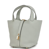 Hermes Picotin Lock 18 Gris Neve Clemence Gold Hardware