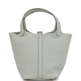 Hermes Picotin Lock 18 Gris Neve Clemence Gold Hardware