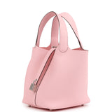 Hermes Picotin Lock 18 Rose Sakura Clemence Palladium Hardware - Thumbnail View 4