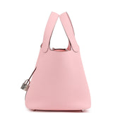 Hermes Picotin Lock 18 Rose Sakura Clemence Palladium Hardware - Thumbnail View 3