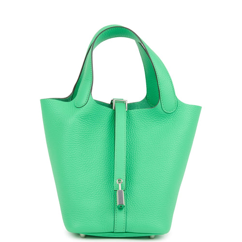 Hermes Picotin Lock 18 Vert Comics Clemence Palladium Hardware