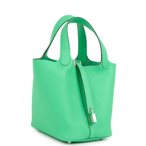 Hermes Picotin Lock 18 Vert Comics Clemence Palladium Hardware