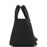Hermes Picotin Lock 18 Black Clemence Gold Hardware