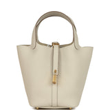 Hermes Picotin Lock 18 Craie Clemence Gold Hardware
