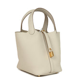 Hermes Picotin Lock 18 Craie Clemence Gold Hardware