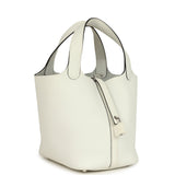 Hermes Picotin Lock 18 New White Clemence Palladium Hardware - Thumbnail View 2