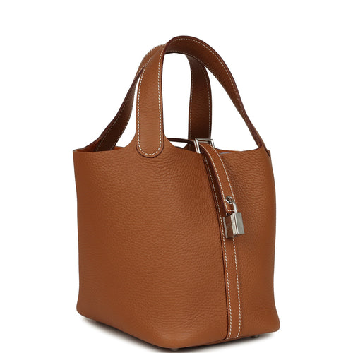 Hermes Picotin Lock 18 Gold Clemence Palladium Hardware