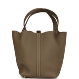 Hermes Picotin Lock 22 Etoupe Clemence Gold Hardware