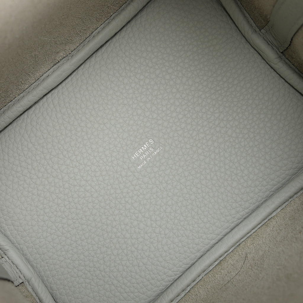 Hermes Picotin Lock 18 Eclat Gris Neve Clemence and Vert Comics Swift