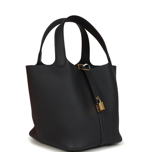 Hermes Picotin Lock 22 Caban Clemence Gold Hardware