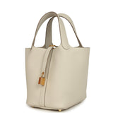 Hermes Picotin Lock 18 Craie Clemence Gold Hardware