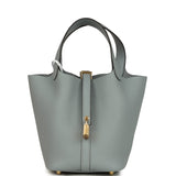 Hermes Picotin Lock 18 Gris Pantin Clemence Gold Hardware - Thumbnail View 1