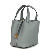 Hermes Picotin Lock 18 Gris Pantin Clemence Gold Hardware - Thumbnail View 3