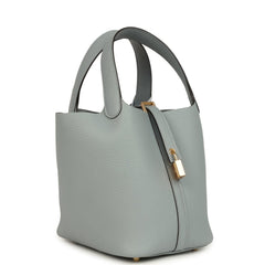 Hermes Picotin Lock 18 Gris Pantin Clemence Gold Hardware