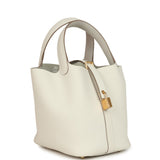 Hermes Picotin Lock 18 Gris Pale Clemence Gold Hardware