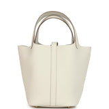 Hermes Picotin Lock 18 Gris Pale Clemence Gold Hardware