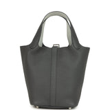Hermes Picotin Lock 18 Eclat Ardoise Clemence and Gris Pantin Swift Palladium Hardware