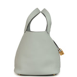 Hermes Picotin Lock 22 Bleu Glacier Clemence Gold Hardware