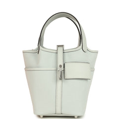 Hermes Picotin Cargo 18 Gris Platine Toile Canvas and Swift Palladium Hardware