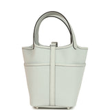 Hermes Picotin Cargo 18 Gris Platine Toile Canvas and Swift Palladium Hardware