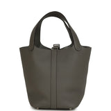 Hermes Picotin Lock 18 Gris Meyer Clemence Palladium Hardware