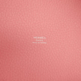 Hermes Picotin Lock 18 Rose Sakura Clemence Palladium Hardware