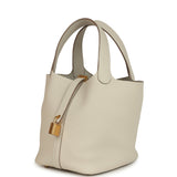 Hermes Picotin Lock 18 Craie Clemence Gold Hardware