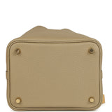 Hermes Picotin Lock 18 Beige Marfa Clemence Gold Hardware