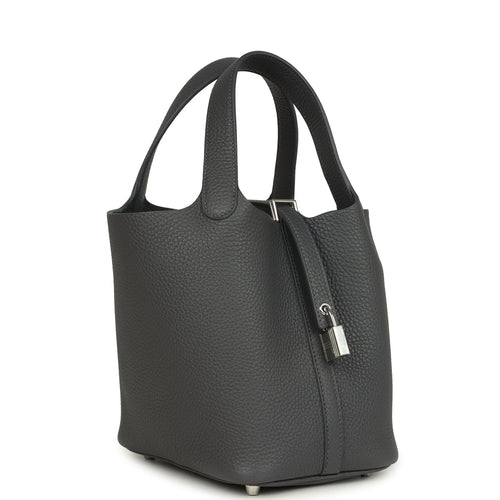 Hermes Picotin Lock 18 Ardoise Clemence Palladium Hardware