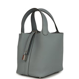 Hermes Picotin Lock 18 Gris Pantin Clemence Palladium Hardware