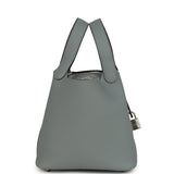 Hermes Picotin Lock 18 Gris Pantin Clemence Palladium Hardware
