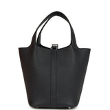 Hermes Picotin Lock 18 Caban Clemence Palladium Hardware