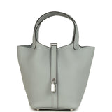 Hermes Picotin Lock 18 Bleu Glacier Clemence Palladium Hardware - Thumbnail View 1