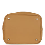Hermes Picotin Lock 22 Biscuit Clemence Palladium Hardware