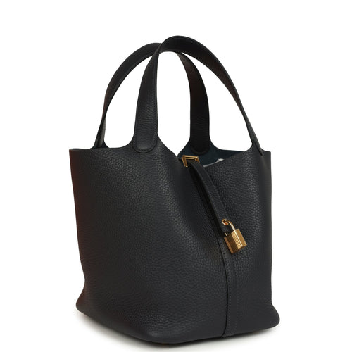 Hermes Picotin Lock 22 Caban Clemence Gold Hardware