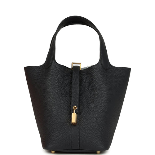 Hermes Picotin Lock 18 Caban Clemence Gold Hardware