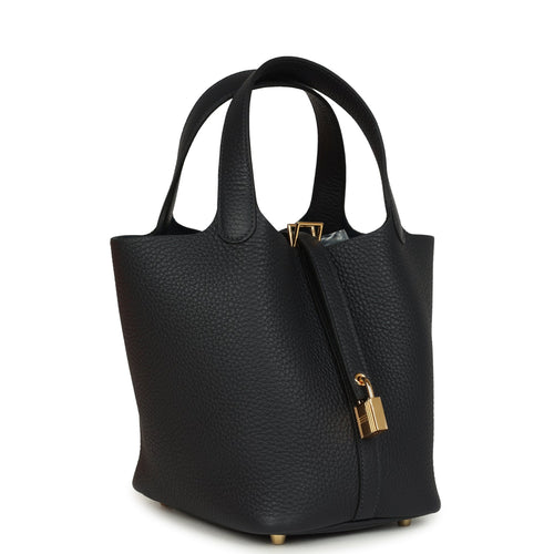 Hermes Picotin Lock 18 Caban Clemence Gold Hardware