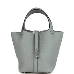 Hermes Picotin Lock 18 Gris Pantin Clemence Palladium Hardware